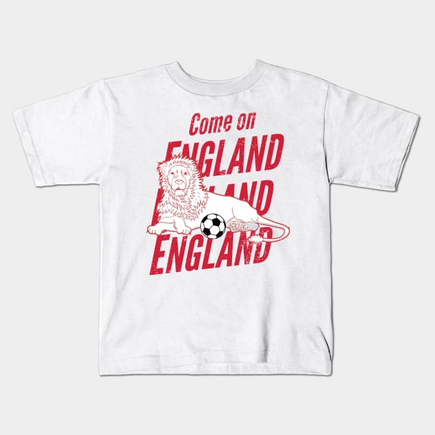 England Football Fan Kids T-Shirt by atomguy